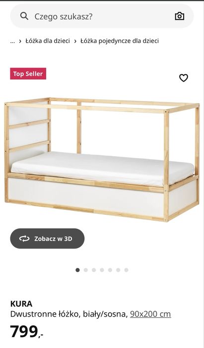 Łóżko piętrowe KURA