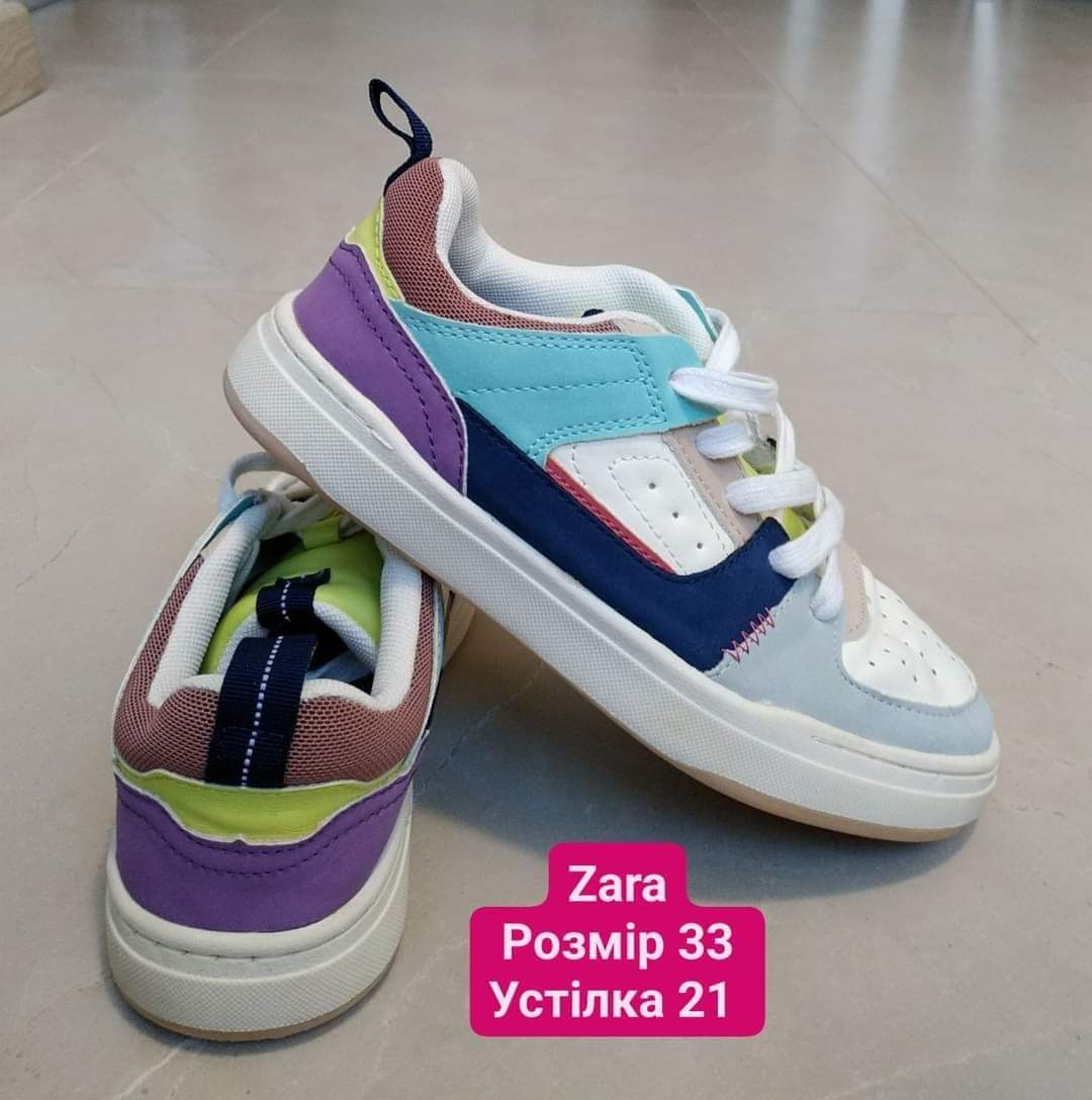 Кроссовки ZARA кеды для девочки детские кросівки для дівчаток дитячі