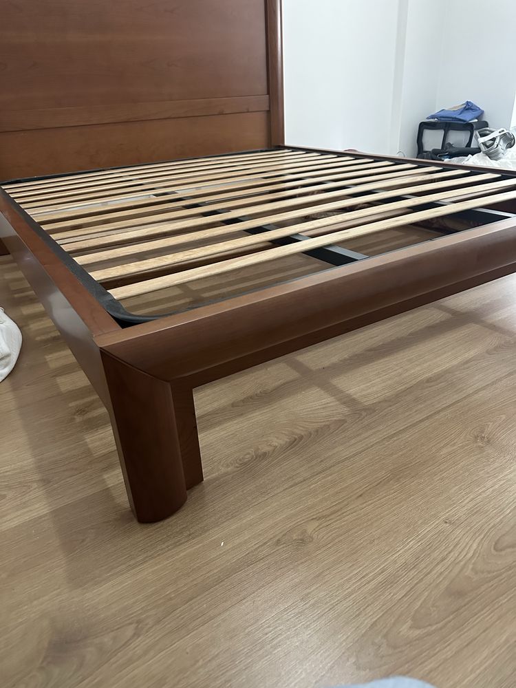 Cama de casal madeira maciça 160cm