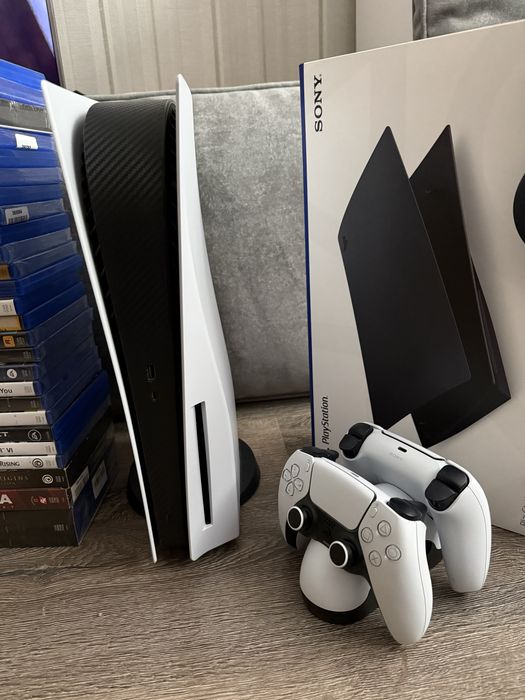 PLAYSTATION 5 BLU-RAY 825GB + 1TB SSD +26 дисків та інше, мегакомплект