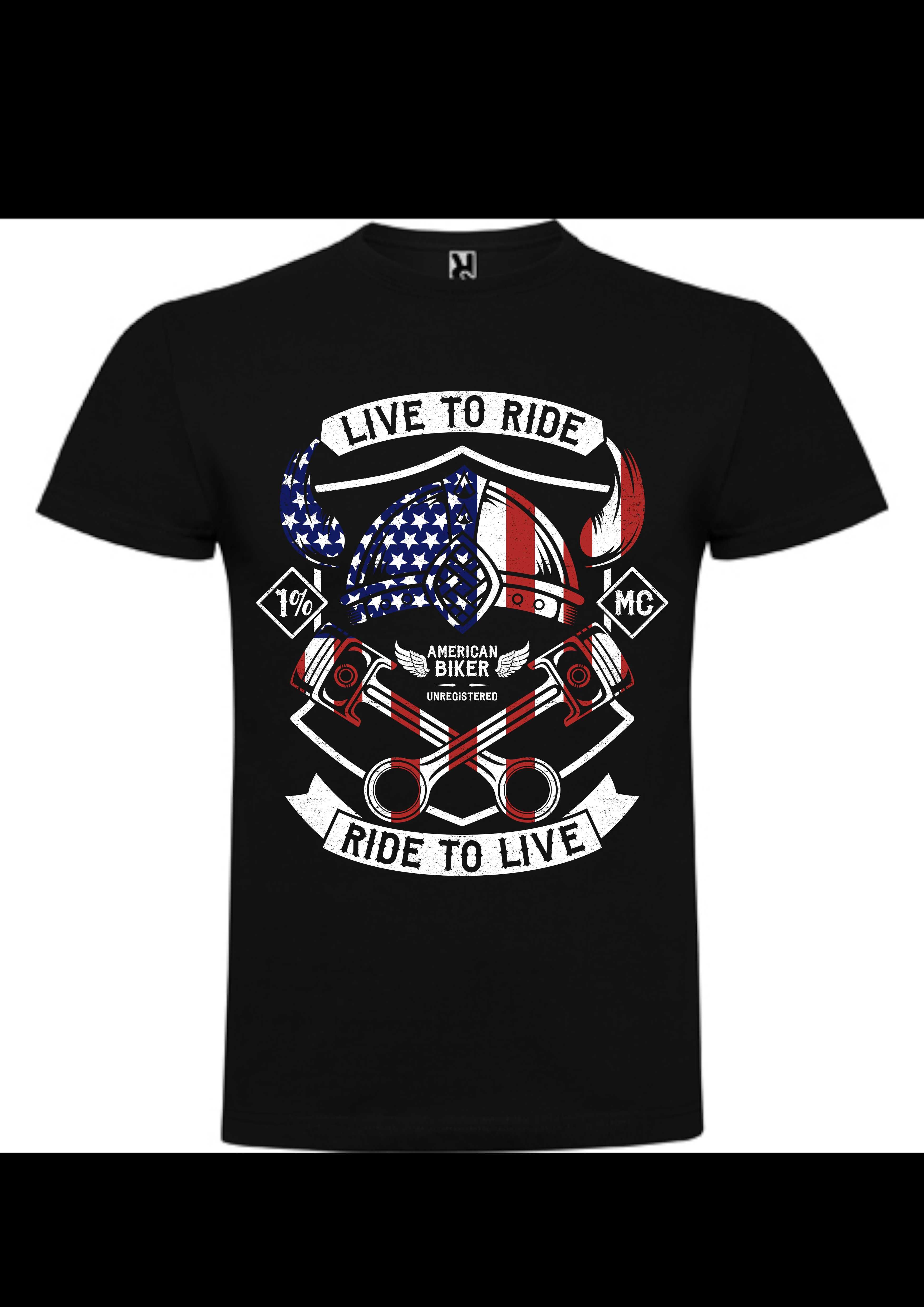 T-shirt Live to Ride, Ride to Live