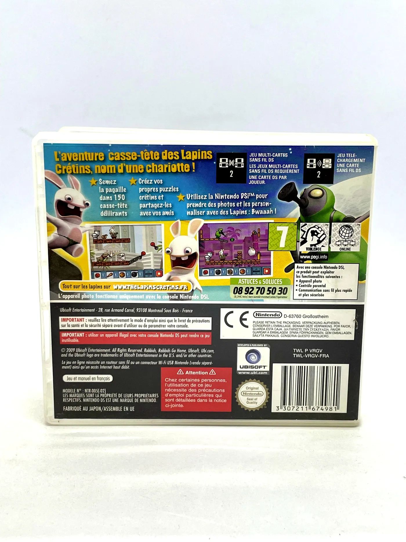 Rabbids Go Home Nintendo DS Po Angielsku