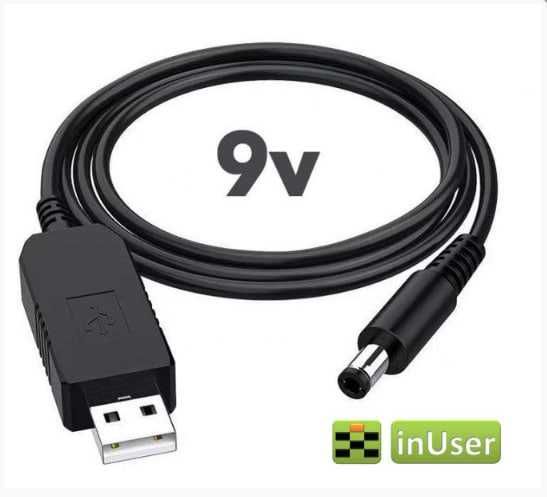Універсальний кабель для роутера USB 5V - DC to 9V/12V з перехідником