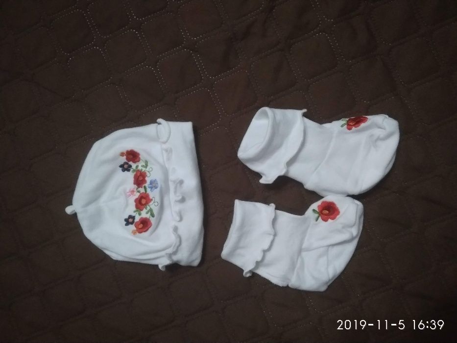 Вышиванка костюмчик для новорождённой девочки