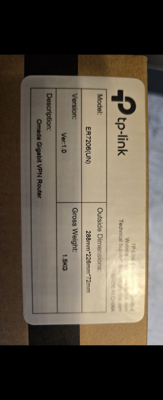 Router TP-LINK ER-7206 Omada