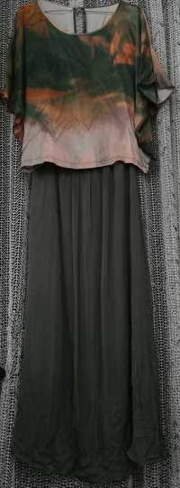 Шёлковая юбка и блуза комплект из натурального шелка