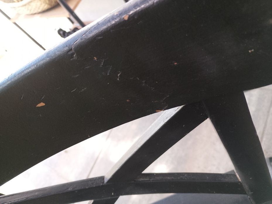 Zestaw 2x krzesło czarne drewniane krzesła Ingolf stołki barowe hokery