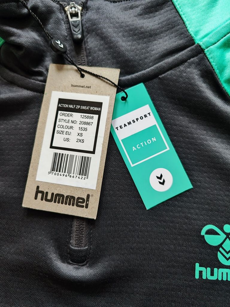 Bluza sportowa damska Hummel, rozmiar XS, nowa z metką. Wymiary na pła