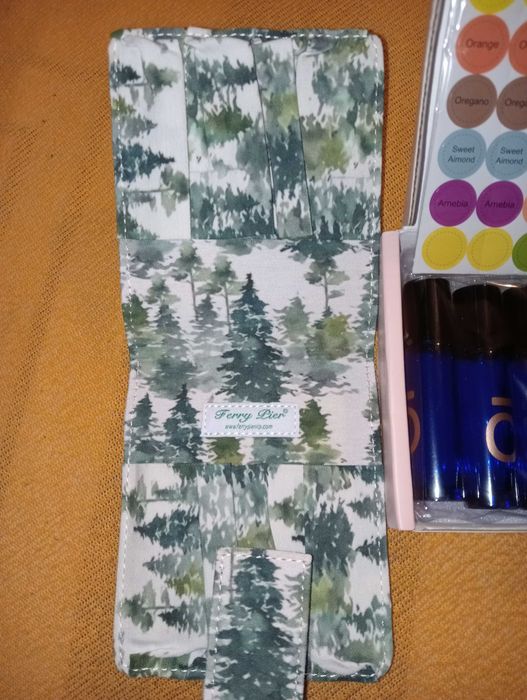 8 sztuk 10 ml Roll On Szklane Butelki na olejki, perfumy+organizer