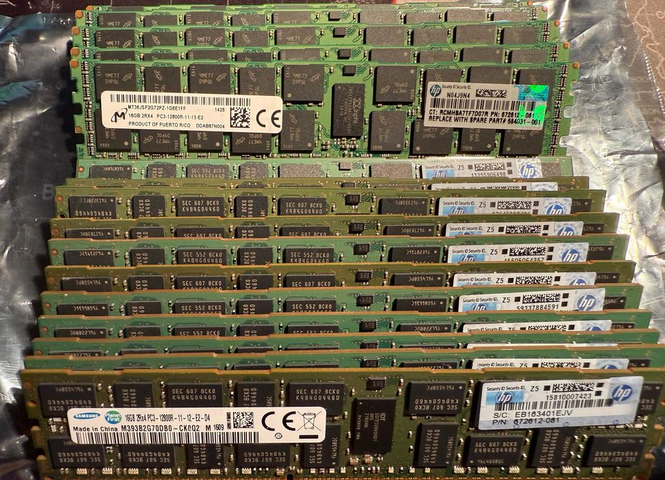 Pamięć RAM do serwera PC3-12800R 256GB ECC