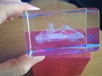 Peça decoração Cubo Laser 3D Karting