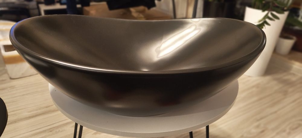 NOWA Umywalka nablatowa VELDMAN Zuzan 48cm czarna mat