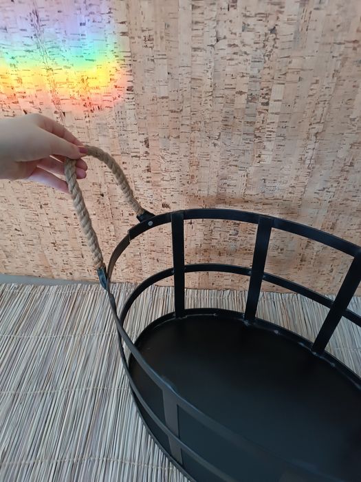 (Promo NATAL) Cesto de ferro preto