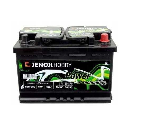 JENOX HOBBY 80AH 12V Akumulator do łodzi, camperów PROMOCJA !!
