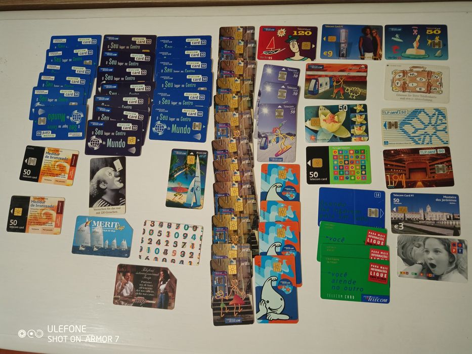 Coleção de cartões de telefone parte1