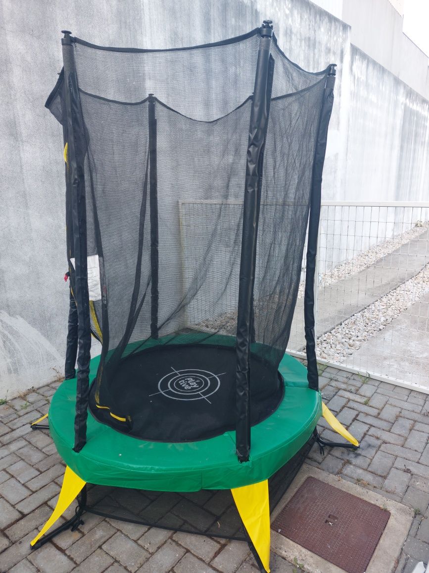 TRAMPOLIM com rede para crianças - 140cm