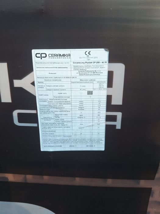 Pustak ceramiczny CP 25