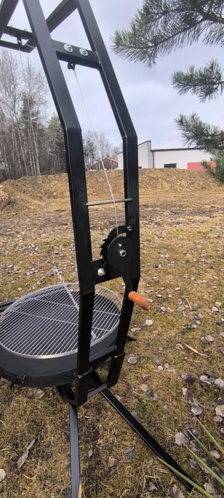 Grill ogrodowy duży ruszt 80cm