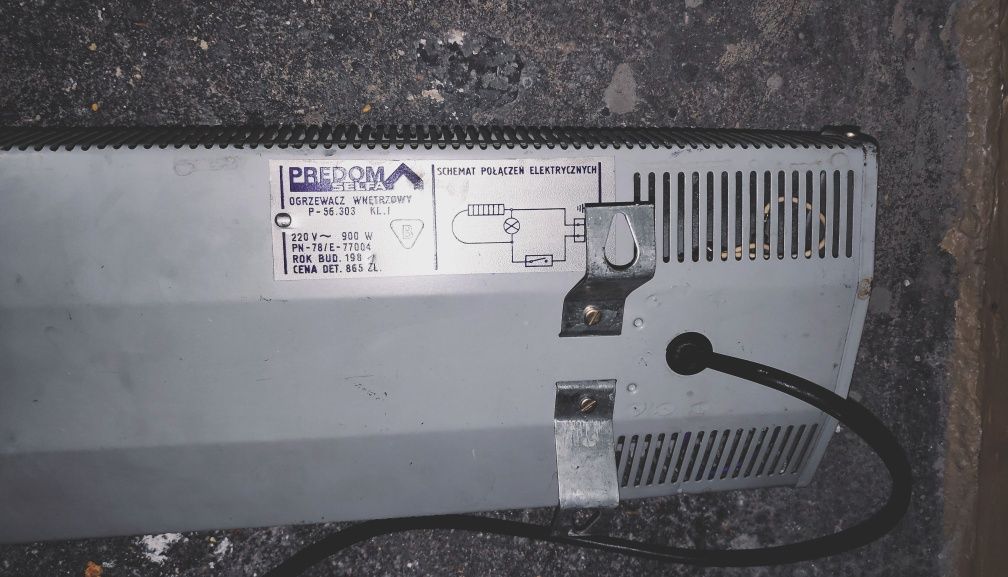Grzejnik PREDOM Selfa 900W - PRL - TORUŃ