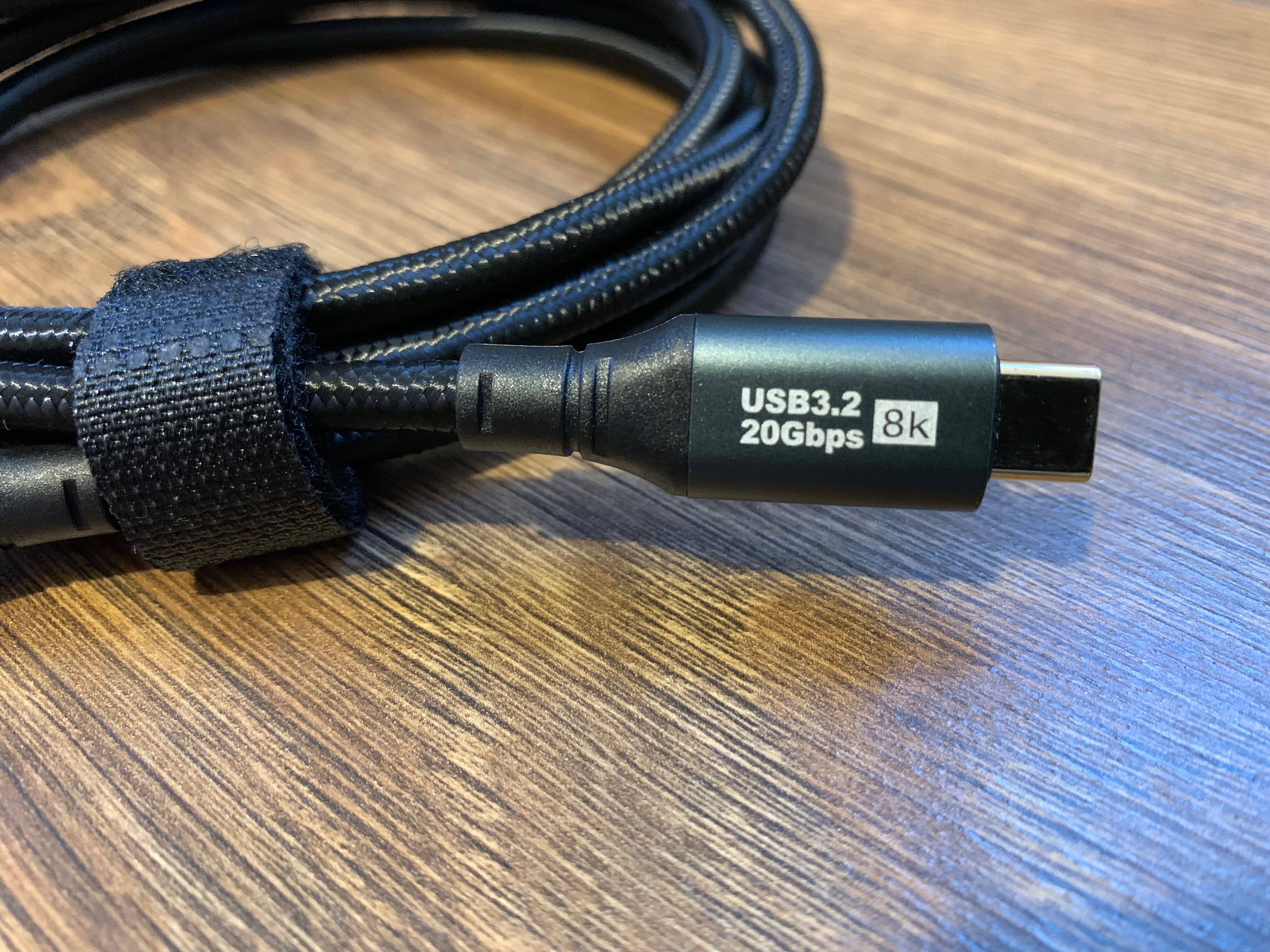 Кабель USB Type C 3,2 Gen2 / 20 Гбит/ 8К / 5А / 100W / 2м