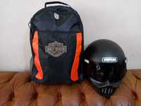 Mochila nova Harley Davidson com capa de chuva