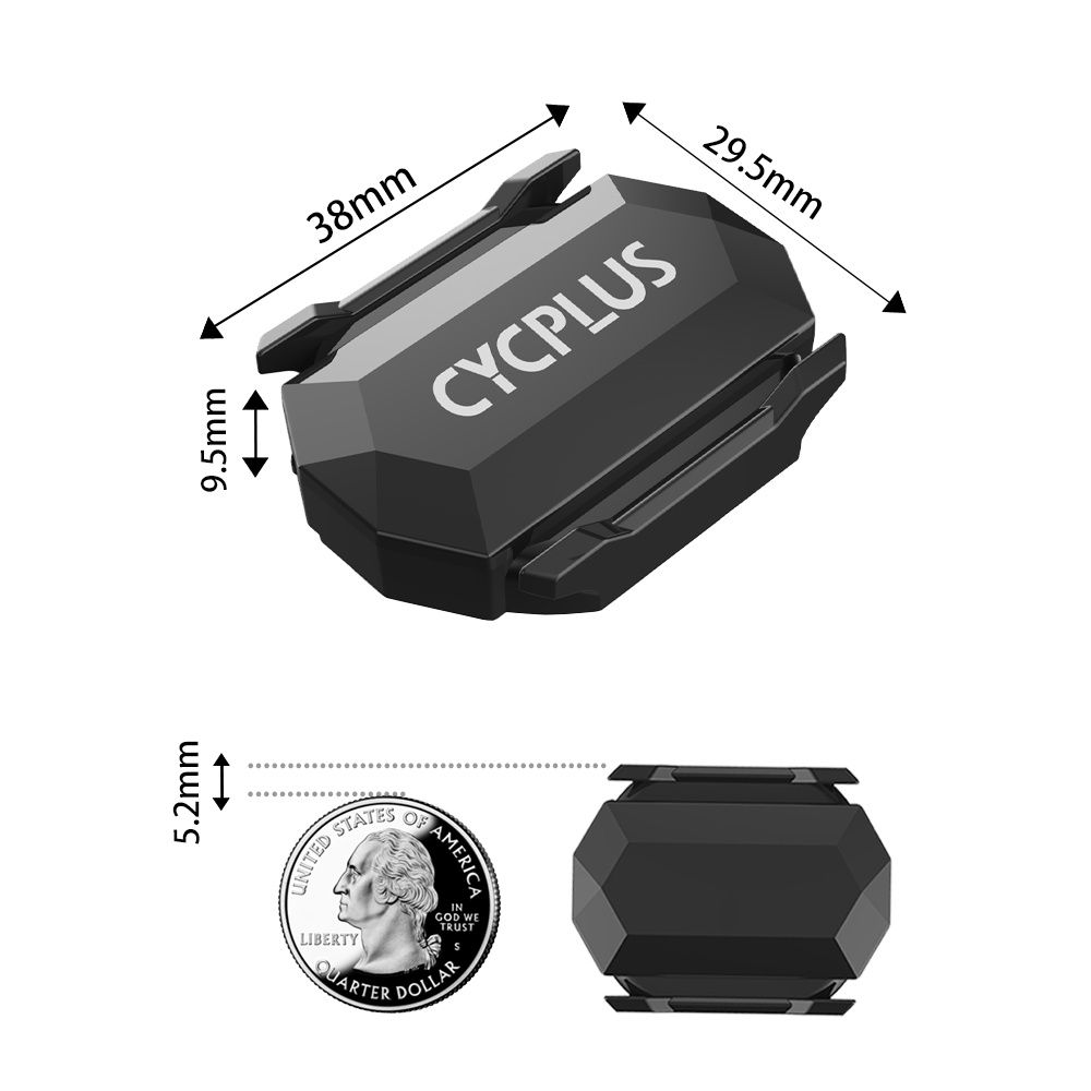 Cycplus C3 - sensor de velocidade e cadência com conexão Bluetooth v5