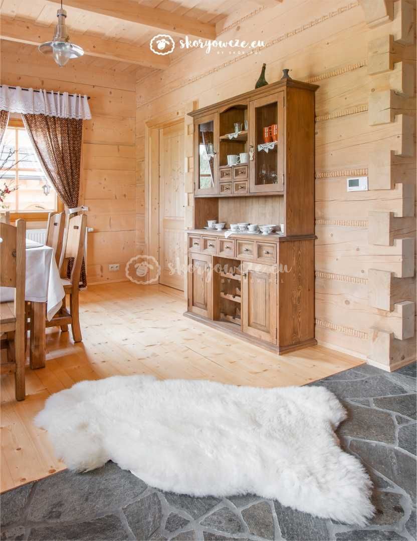 Naturalna skóra owcza / biała XXL