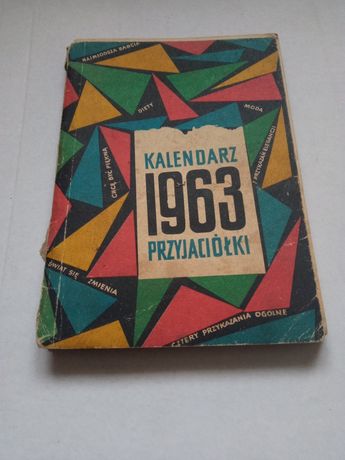 Kalendarz przyjaciółki 1963r.