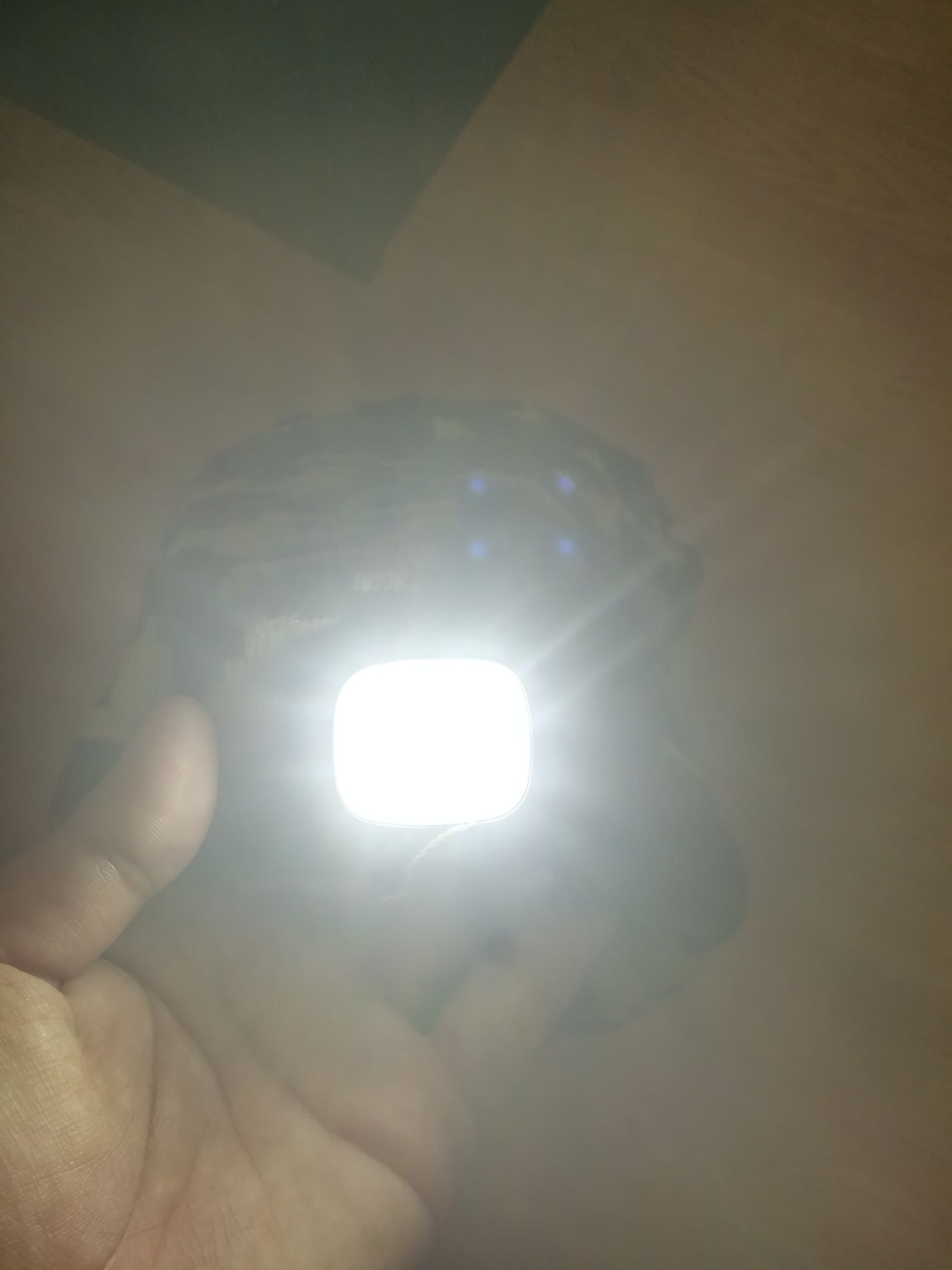 Gorro com luz led novo padrão camuflado