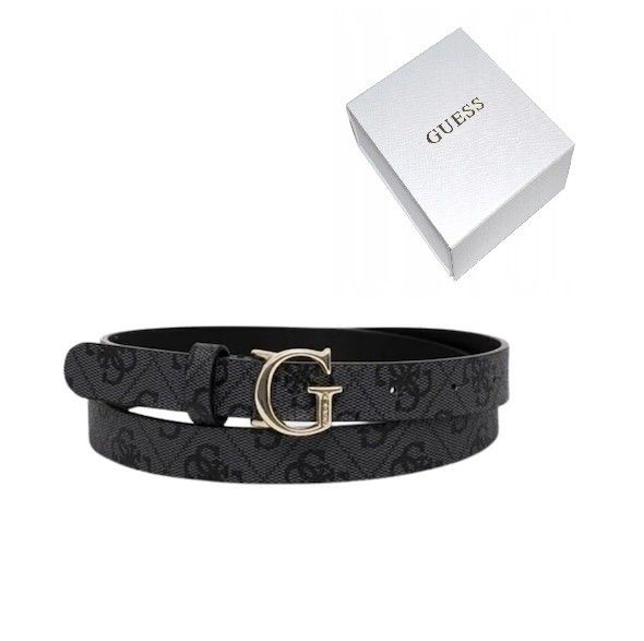 Dwustonny damski Pasek GUESS 2W1 r.M coal
