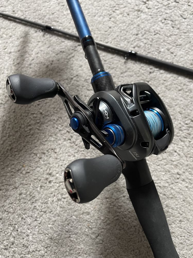 Wędka SHIMANO SLX + multiplikator SHIMANO SLX XT 151 + ZESTAW przynęt