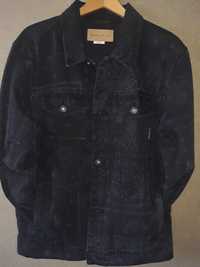 CROPP Męska czarna kurtka jeansowa typu katana, uszyta z denimu Roz. M
