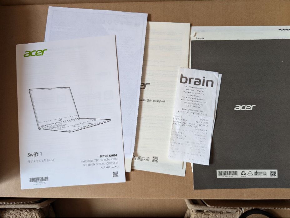 Продам ноутбук Acer Swift 1 SF114-34P8TZ