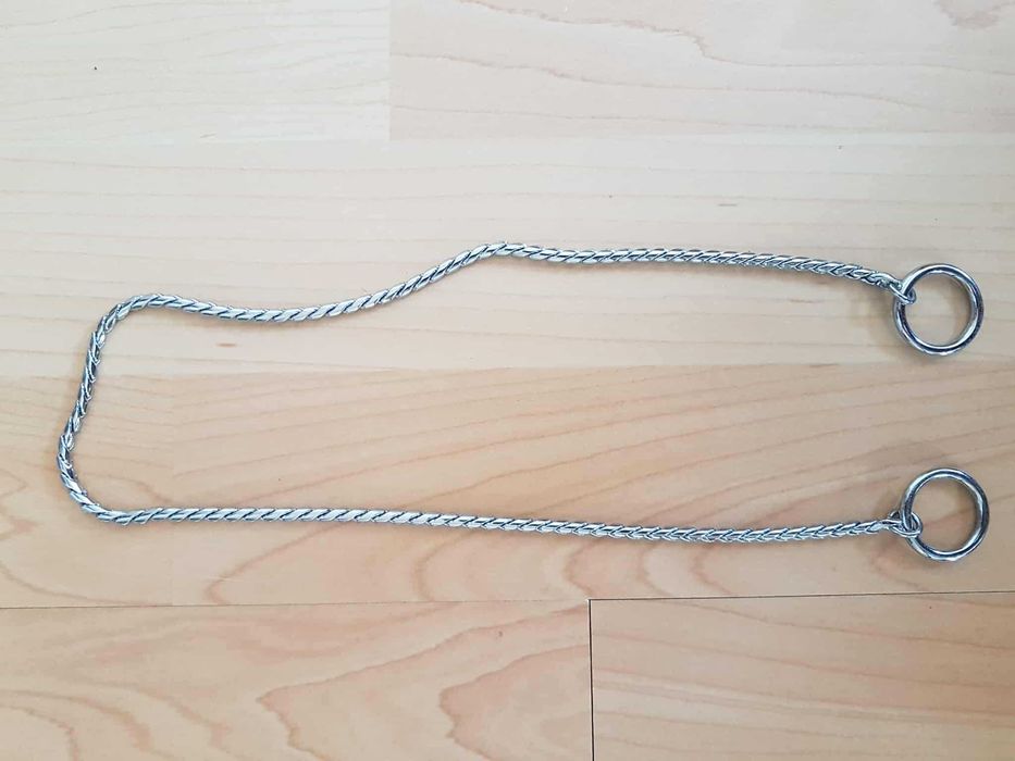 NOWA! ringówka, luksusowa obroża typu żmija, chrom 2,5 mm / 56 cm