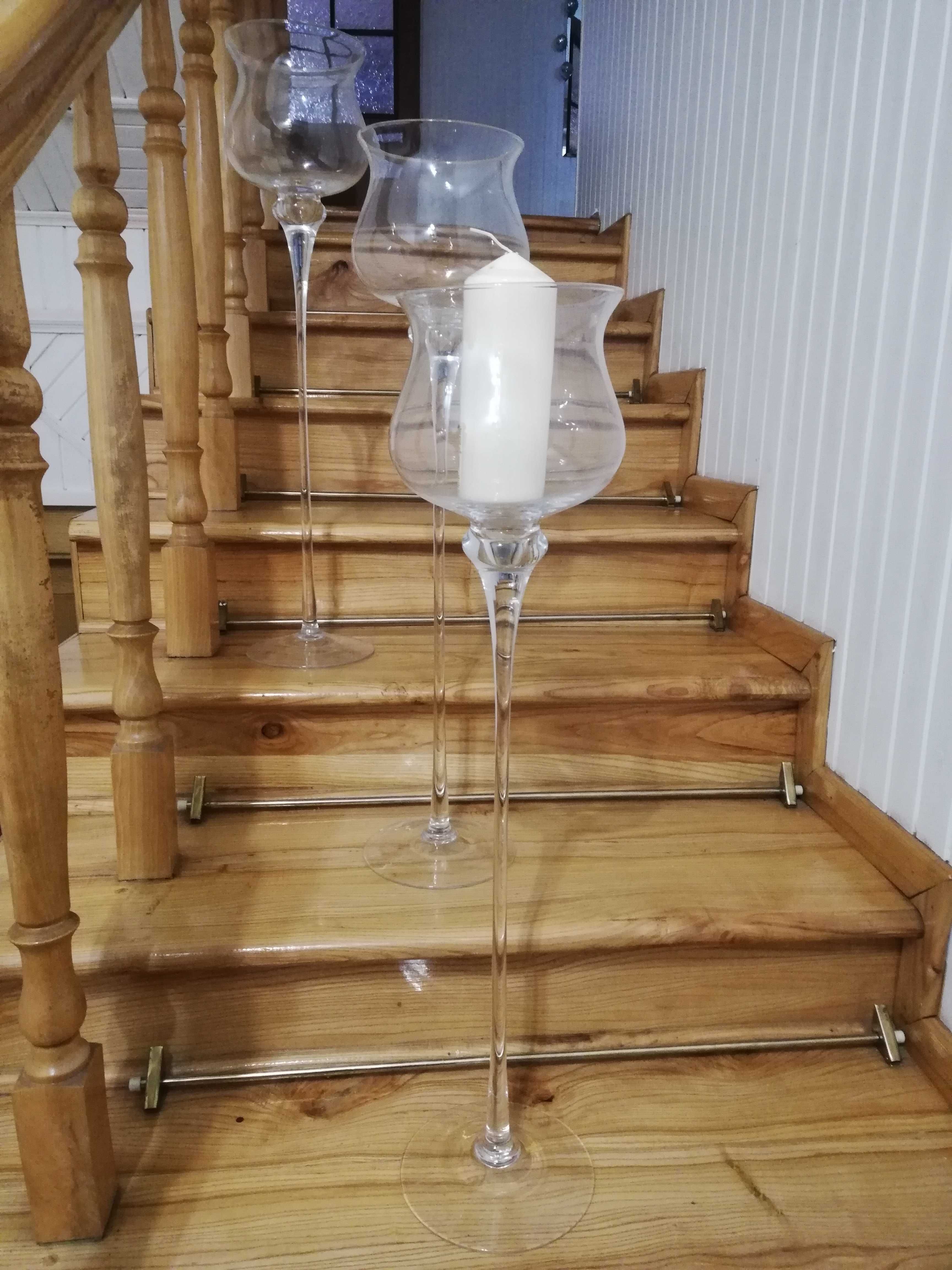 Komplet dużych świeczników