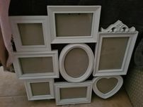 Conjunto de 8 molduras vários tamanhos cor branca