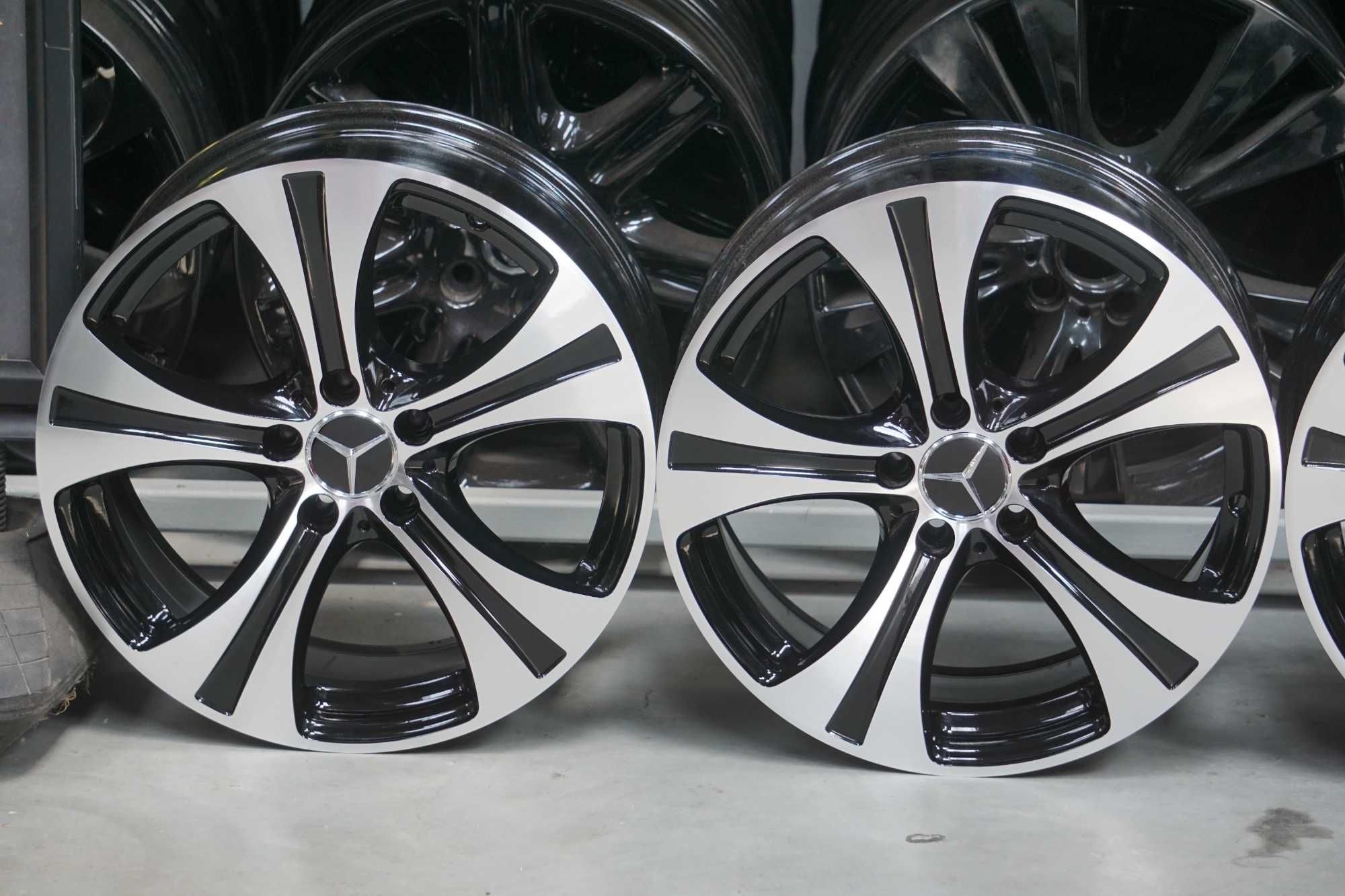 Alufelgi oryginał Mercedes 5x112 8Jx18 et38 cb66,6mm czarne, front cnc
