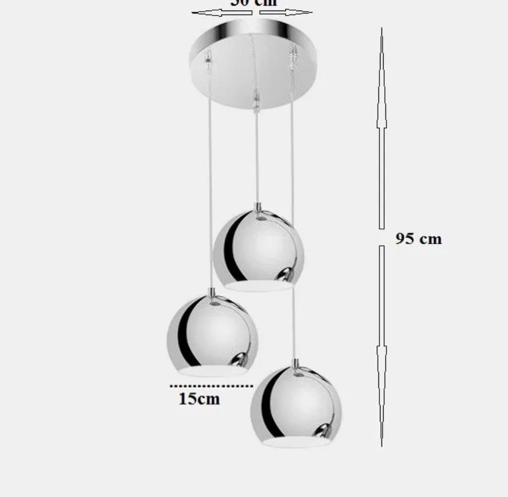 Lampy srebrne kule
