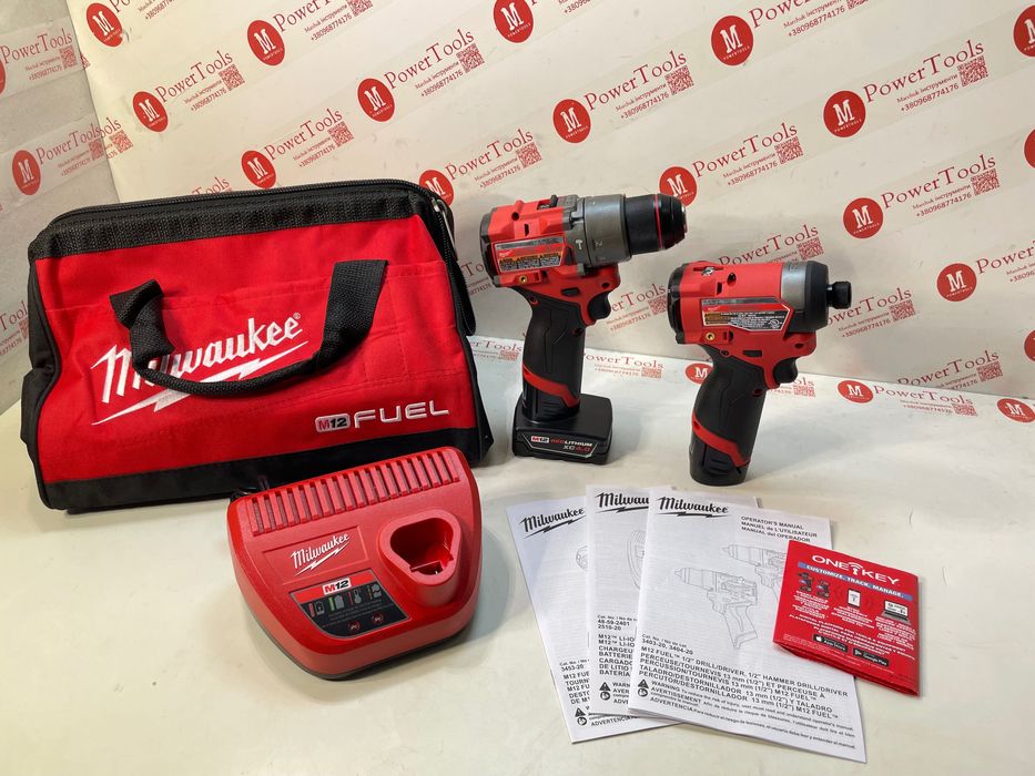 Комплект Milwaukee 3453-20/3404-20/безщітковий імпакт/шуруповерт 12в