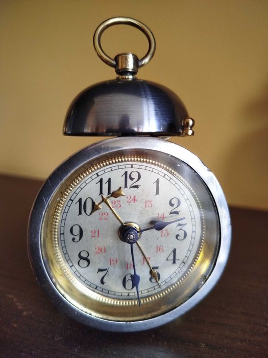 Junghans - mosiądz - 1920 - Budzik miniatura