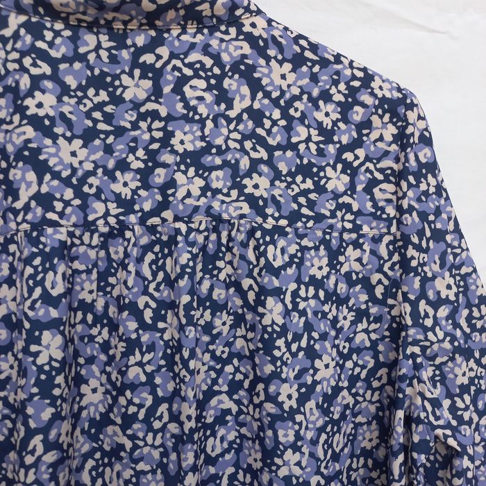 Camisa unisexo floral azul Tam. 40/42