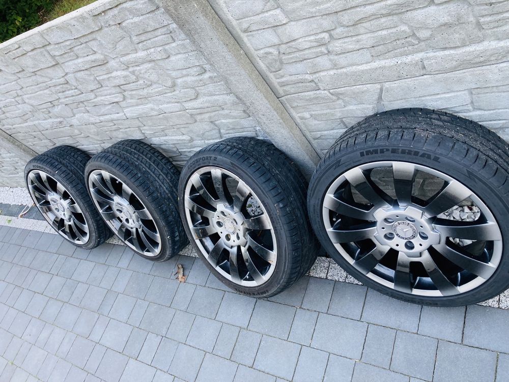 ALUSY felgi 19" Piękne 5x112 CLS MERCEDES CLK W 221 HYDROGRAFIKA opony