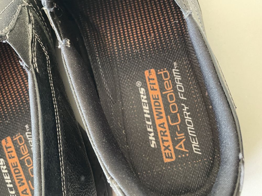 Skechers шкіряні сліпони мокасини р. 45 оригінал