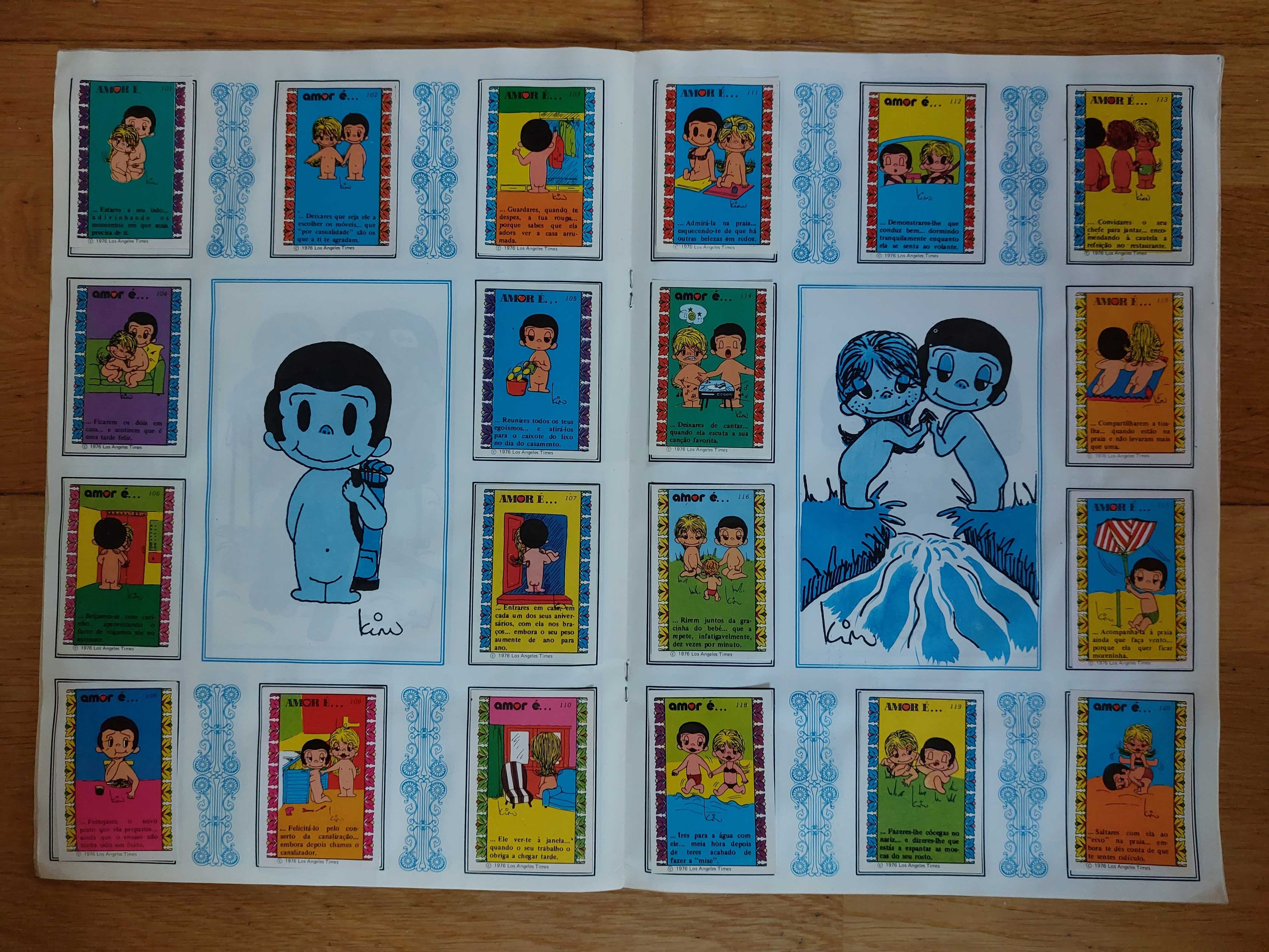 Caderneta de cromos "Amor é..." Completa/ Excelente estado