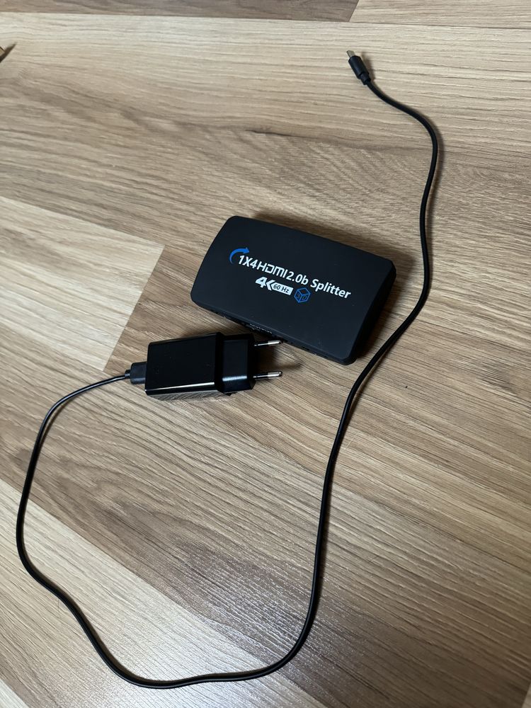 Splitter Hdmi 2.0 rozdzielacz hdmi duplikowanie 1x4 pracuje 4k 60hz