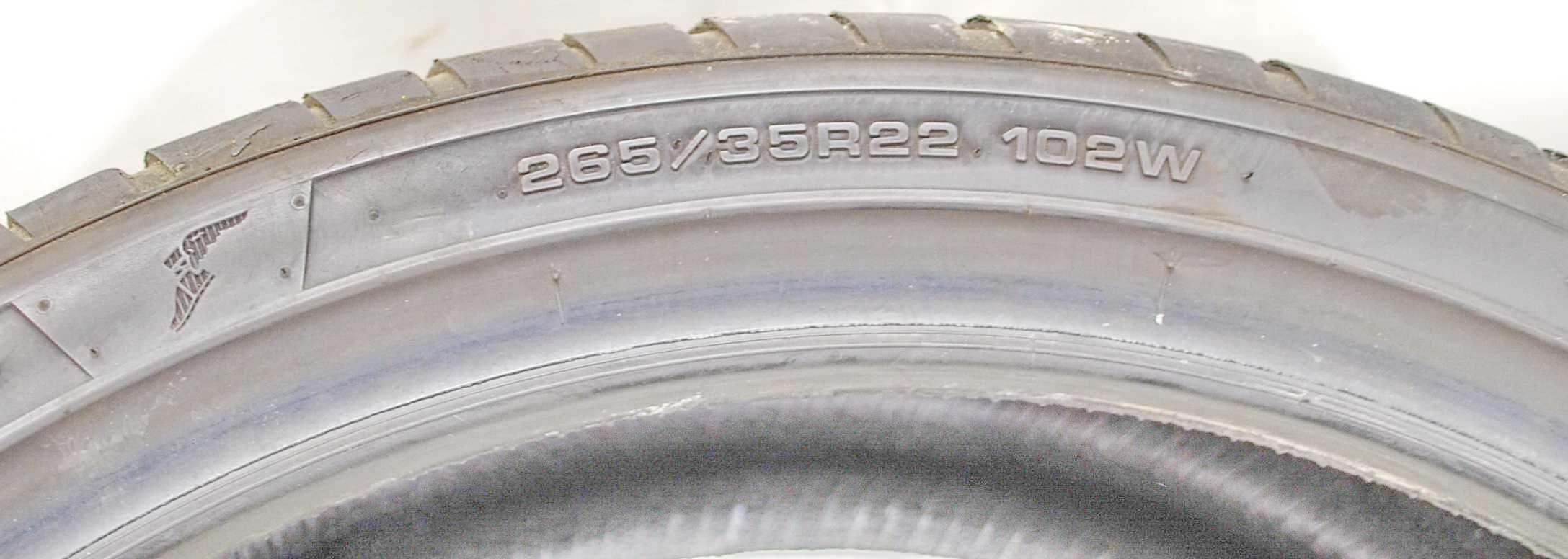 2x 265/35 R22 XL Goodyear ASM3 opony letnie 5 mm / montaż