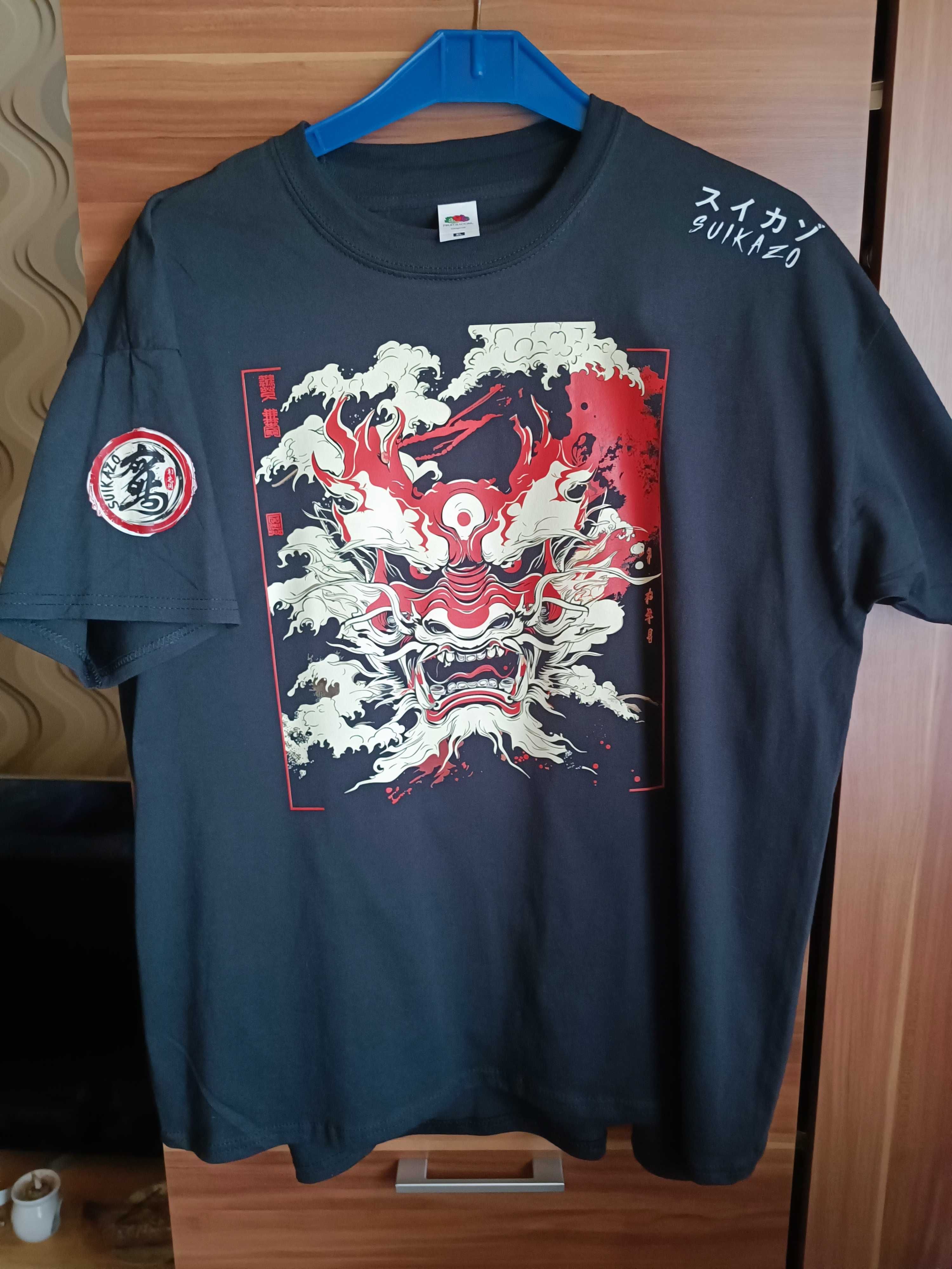 czarny tshirt XL ''SUIKAZO'' japonski unikat