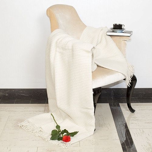 Плед шерстяной Vladi Неаполь, Рогожка 140х200, 170х210, 200х220