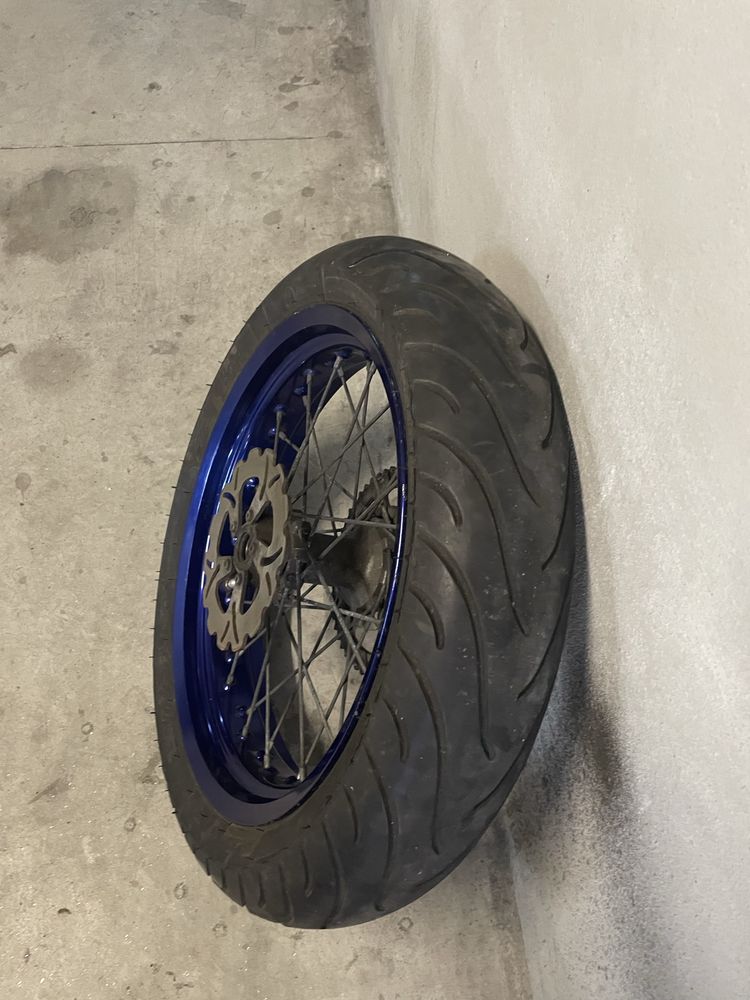 Suspensão dianteira + Rodas Supermotard Husqvarna 50 SMS (completas)