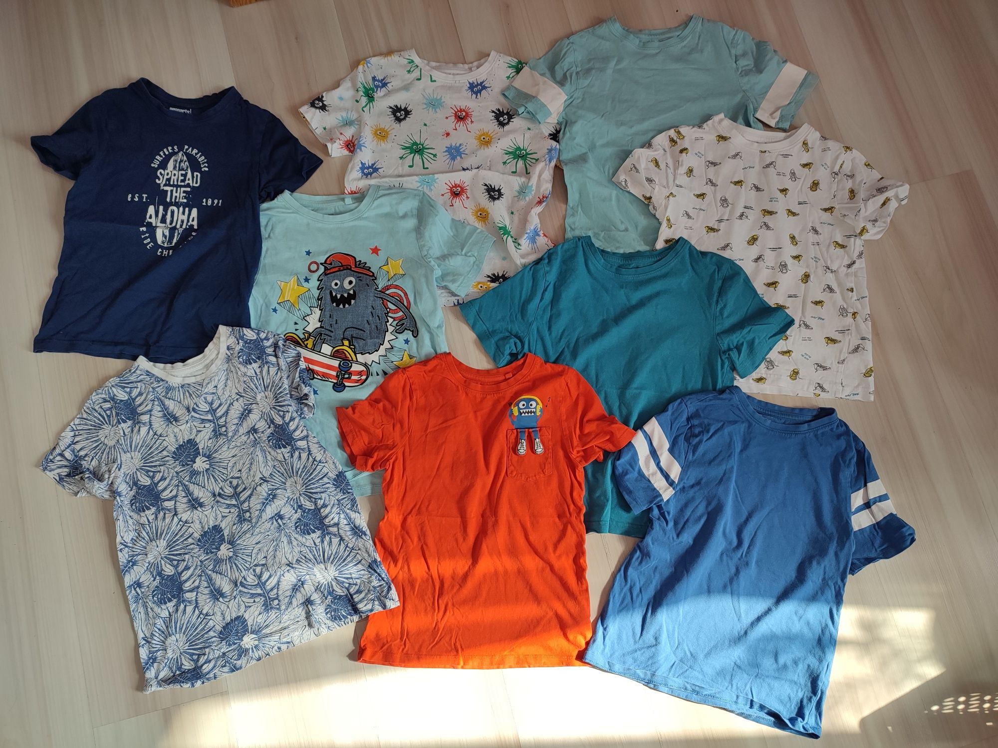 T- shirt koszulka krótki rękaw C&A Pepperts 128 9szt